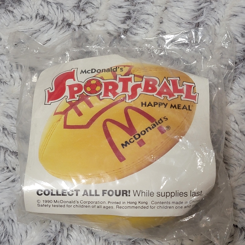 Vintage McDonald's Happy Meal Toy - Sportsball - 1990 - Football